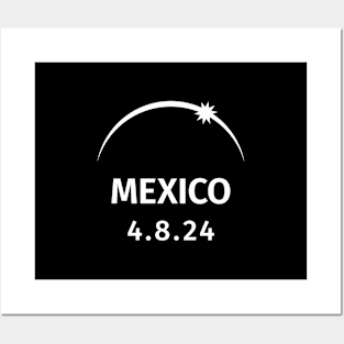 4.8.2024 Solar Eclipse Mexico Posters and Art